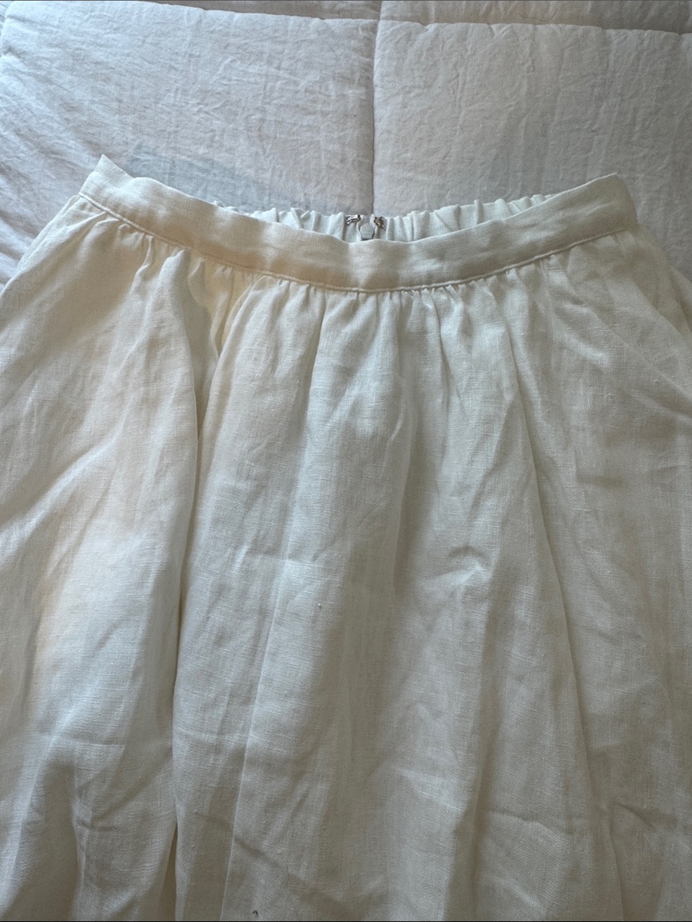 Reformation White Cotton Poplin Midi Skirt 8 - Picture 7 of 11